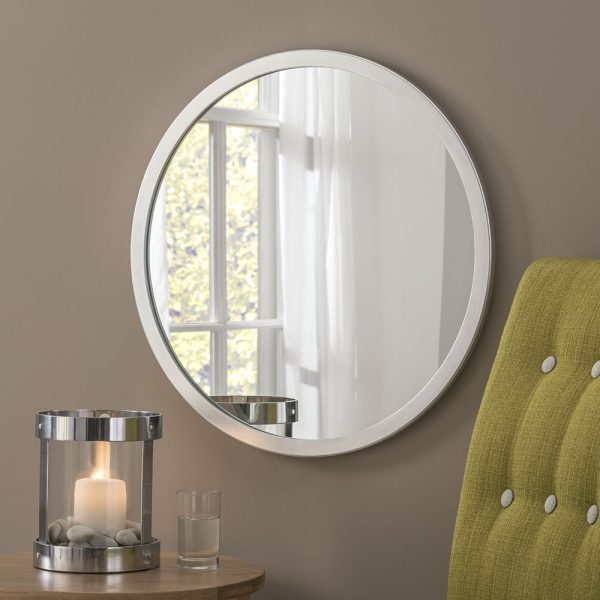 CLASSIC/CIRCLE Contemporary Mirror Silver 60cm x 60cm