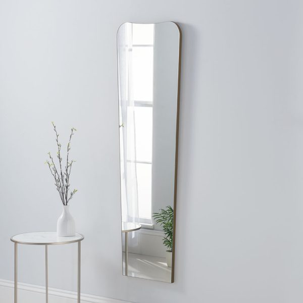 Contemporary Mirror Gold 46cm x 148cm