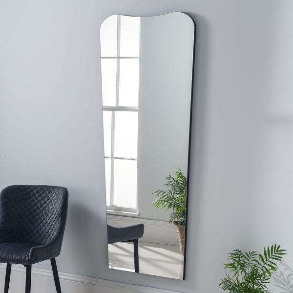 Contemporary Mirror Black 76cm x 168cm