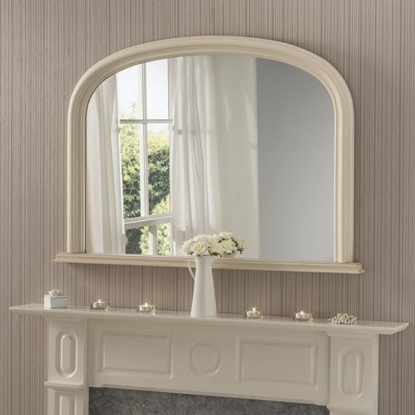 YG310 Overmantle Mirror Ivory 112cm x 77cm