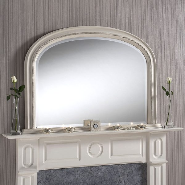 YG315 Overmantle Mirror Ivory cm x 127cm